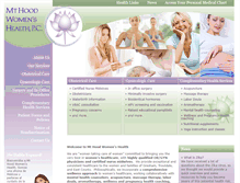 Tablet Screenshot of mthoodwomenshealth.com